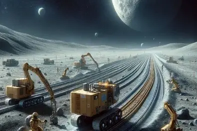 ساخت قطار روی کره ماه توسط ناسا