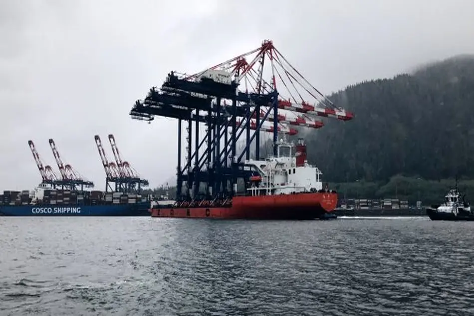 New large cranes enter Prince Rupert