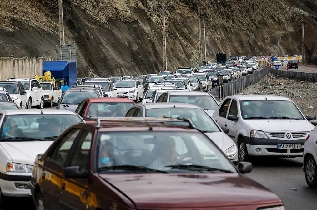 ترافیک فوق سنگین در آزادراه تهران-شمال