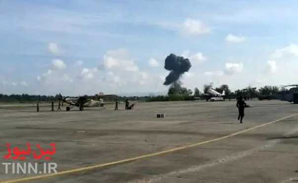 سقوط جت جنگنده تایلندی در نمایش هوایی