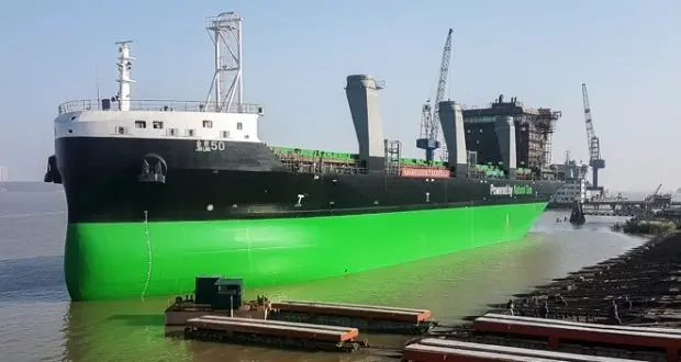 ESL launches second LNG-fueled dry cargo vessel