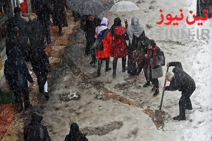 برف و ترافیک تهران