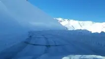 برف‌ روبی گردنه ژالانه در محور سرو آباد پاوه