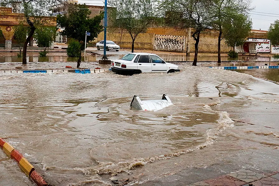 انسداد 15 جاده در 2 استان به دلیل آبگرفتگی