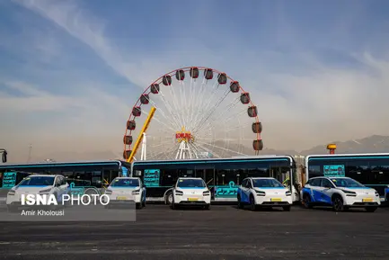 گزارش تصویری مراسم رونمایی از نخستین بسته حمل و نقل عمومی برقی تهران (1)