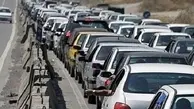 ترافیک در باند جنوبی آزاد راه کرج-قزوین/ وضعیت جوی جاده ها
