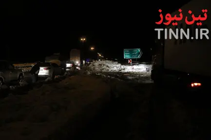 ترافیک سنگین در جاده‌های برفی گیلان