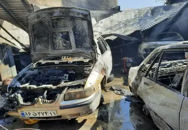 آتش به جان یک مرکز تعمیرگاهی خودرو در تهران افتاد