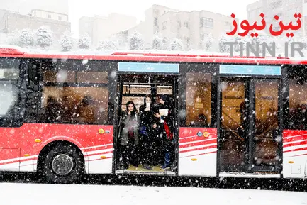 برف و ترافیک تهران