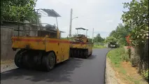 عملیات اجرایی آسفالت گرم راه روستایی محور گلیجان تنکابن تمام شد 