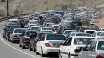 ترافیک سنگین در آزادراه تهران - کرج