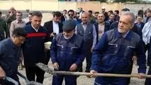 بهره برداری از پل چاه بید در محور زهکلوت ایرانشهر با حضور رئیس جمهور