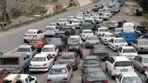  ترافیک سنگین در آزادراه قزوین_کرج و کرج_تهران 