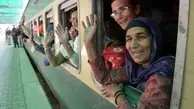 رسیدن هزاران سیک هندی به لاهور پاکستان با قطار برای شرکت در جشن سه روزه