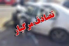 تصادف مرگبار دو کامیون در محور زنجان قزوین