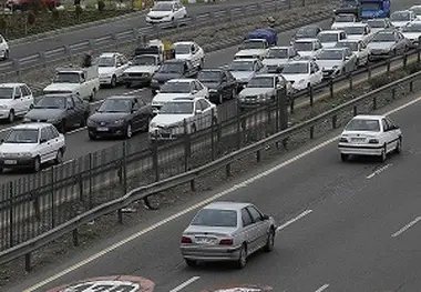 ترافیک نیمه سنگین در آزادراه کرج-تهران