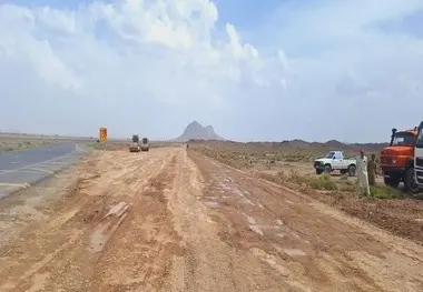 بهره برداری پل بزرگ روگذر باند دوم محور زاهدان خاش با راه آهن