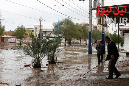 آبگرفتگی معابر در آبادان