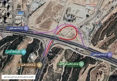 کاهش محسوس ترافیک با افتتاح پل تقاطع باقری فرجام