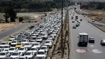 ترافیک سنگین صبحگاهی در آزادراه تهران - کرج -قزوین