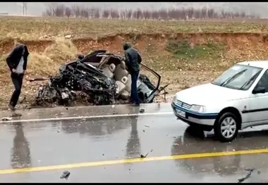 برخورد مرگبار ایسوزو و ام وی ام در کمربندی یاسوج +عکس