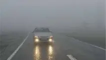 مه گرفتگی در  جاده های کوهستانی خراسان رضوی