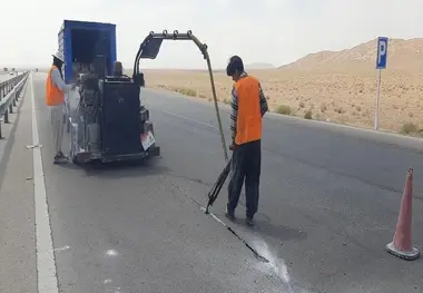 10 کیلومتر از آسفالت آزادراه سان‌آرا بهسازی شد