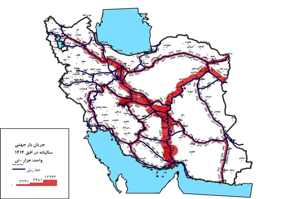 اهمیت بسیار بالای بهره‌ وری شبکه خطوط راه‌ آهن