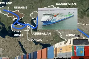 نقش و جایگاه کشتی های ریلی رو رو در کریدور میانی دریای مازندران