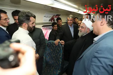 سفر مترویی دکتر روحانی به هشتگرد