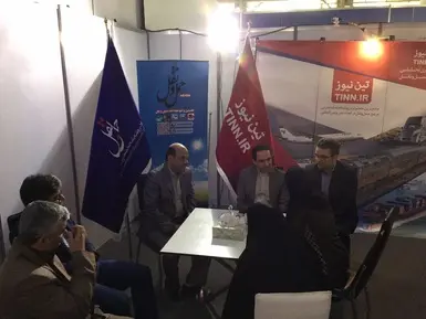 بازدید مدیرکل فرودگاه بین المللی مهراباد از غرفه تین نیوز و هفته نامه حمل ونقل در نمایشگاه ایروپرشیا