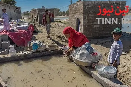 خسارت سیل در روستاهای« زرآباد سیستان و بلوچستان»