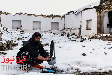 بخش قطور شهرستان خوی یک هفته پس از زلزله 5.8 ریشتری