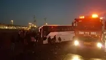 تصادف زنجیره ای ۹ کشته و ۱۵ مصدوم بر جا گذاشت