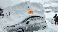 گرفتار شدن صدها خودرو در برف و بورانِ ژاپن