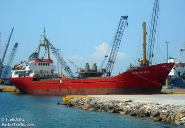 Greek Naval And Turkish Cargo Ship Collide
