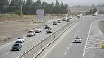 ترافیک سنگین در آزادراه قزوین_کرج_تهران 