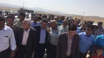 آغاز عملیات ساخت محور دبیران - فسا با حضور مقامات استانی در استان فارس