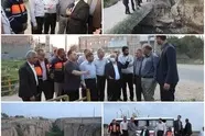 بازدید معاون فنی و راه روستایی سازمان راهداری از نقاط پرحادثه‌ راه‌های روستایی شهرستان کلاله