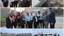 بازدید معاون فنی و راه روستایی سازمان راهداری از نقاط پرحادثه‌ راه‌های روستایی شهرستان کلاله
