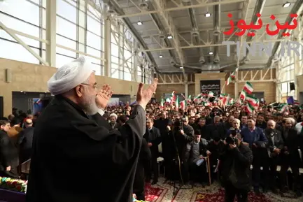 مراسم افتتاح راه آهن میانه - بستان آباد