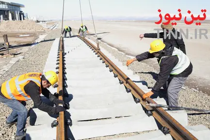 آغاز عملیات ریل گذاری راه آهن اردبیل - میانه
