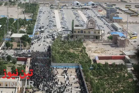 تصاویر هوایی مهران در آستانه اربعین