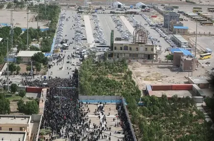 تصاویر هوایی اربعین در آستانه اربعین
