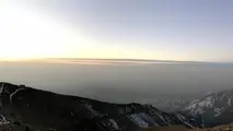  تصویر پانورامایی از حجم آلودگی امروز تهران، از ارتفاعات توچال
