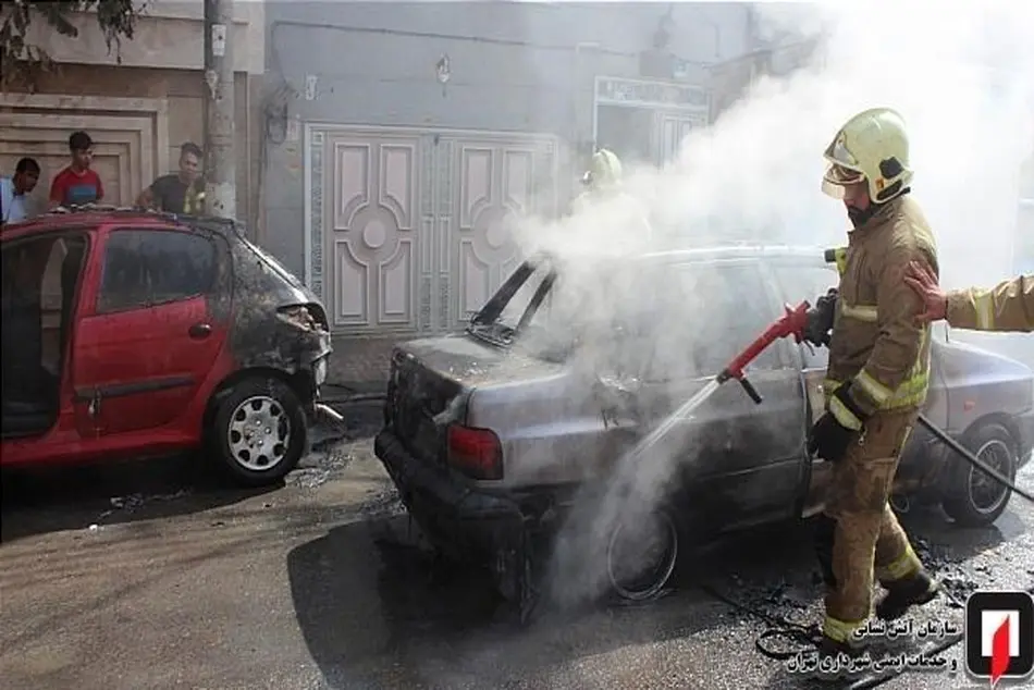 آتش گرفتن ۲۸۱ خودرو در اصفهان به دلیل شدت گرما