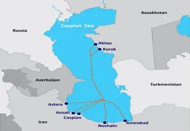 پیشنهاد سازمان بنادر و دریانوردی برای ایجاد خط کشتیرانی منظم و مشترک بین ایران و قزاقستان در دریای خزر