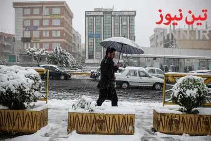بارش اولین برف پاییزی در تهران