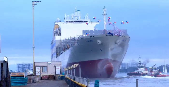 Largest vessel ever built in San Diego launched