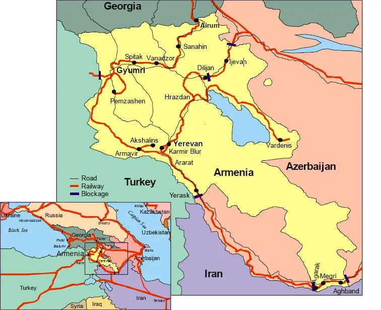 اهمیت و ضرورت های راه آهن ایران ارمنستان